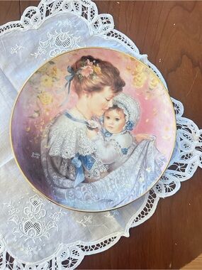 1990 Cherished Moment W.S. George Plate COA Box Brenda Burke